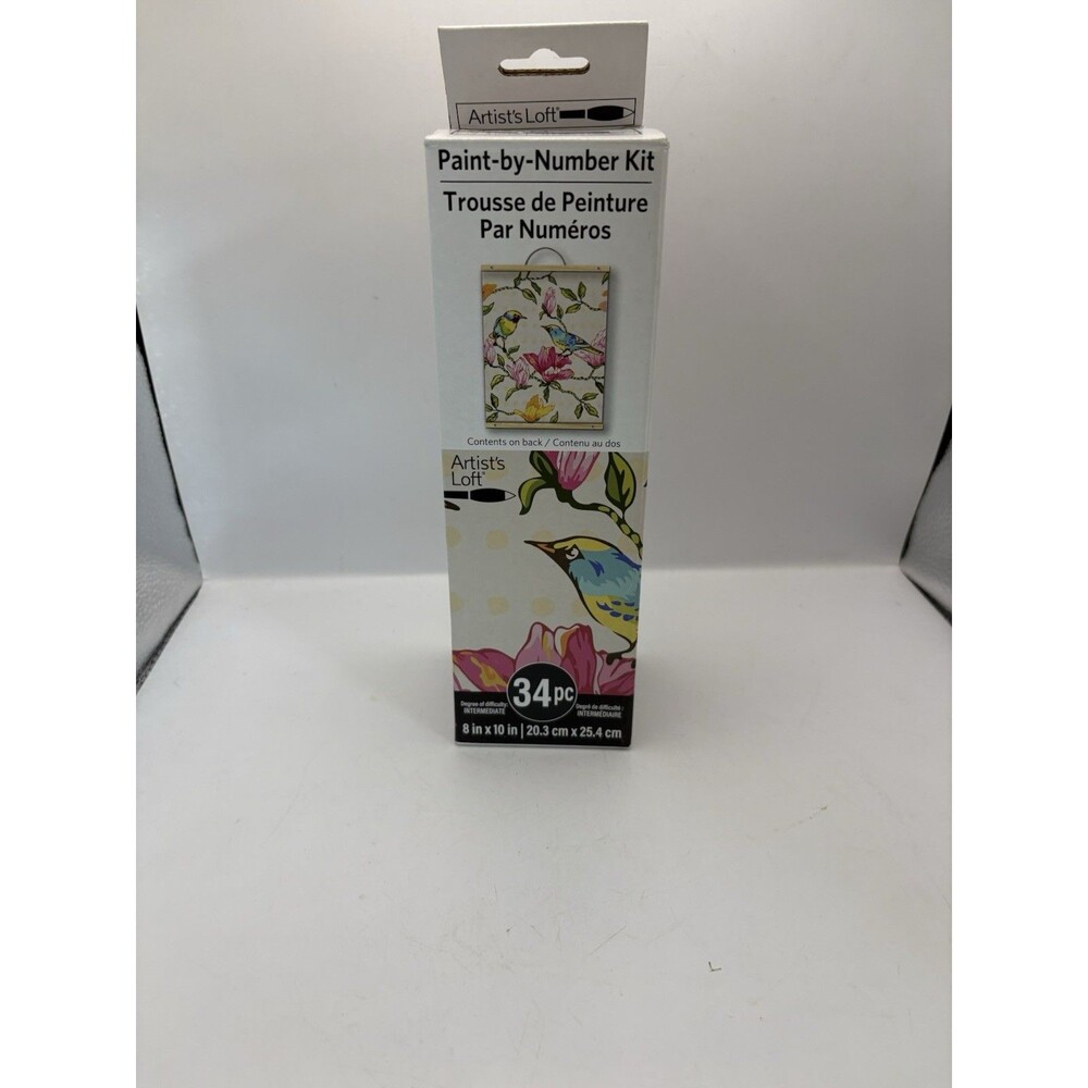 Paint-by-Number Kit by Artist's Loft Complete Kit New in Box 34 Pieces BIRDS